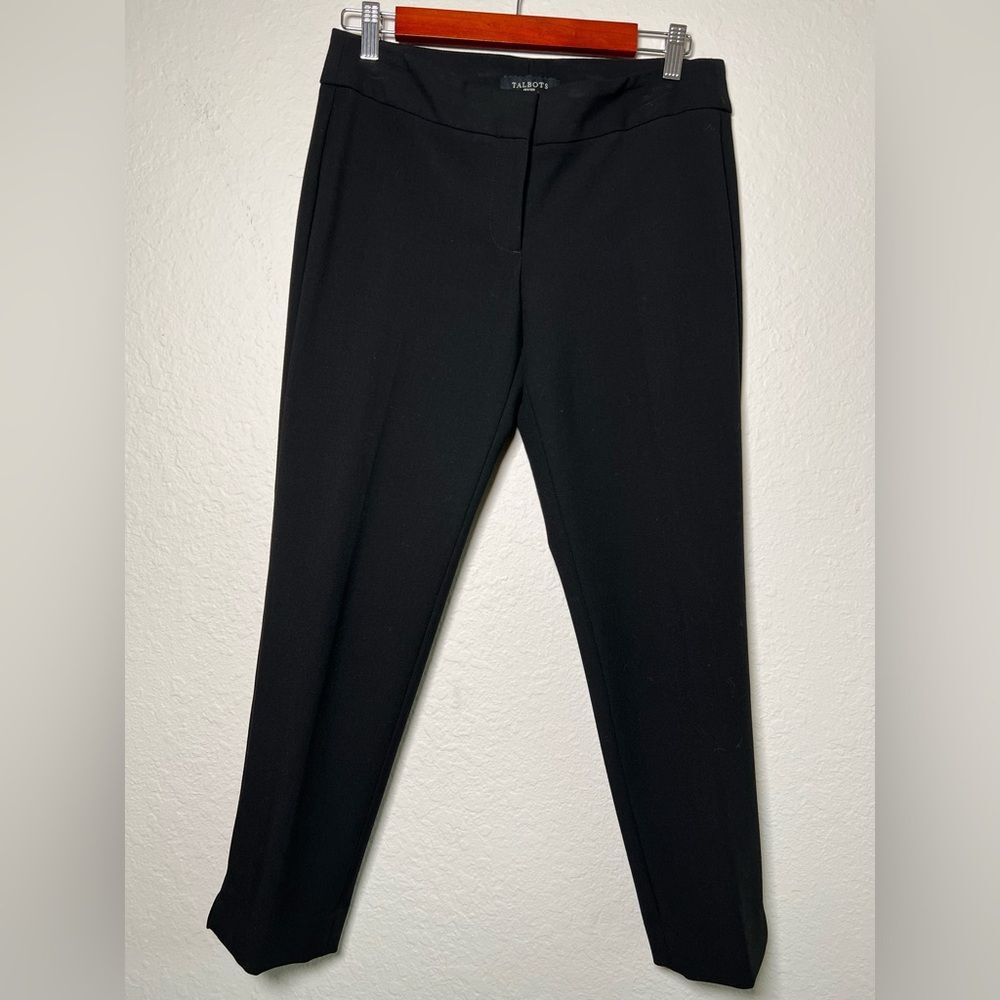 Talbots “Signature” Black Dress Pants 🌺 cropped 🌺 4 petite